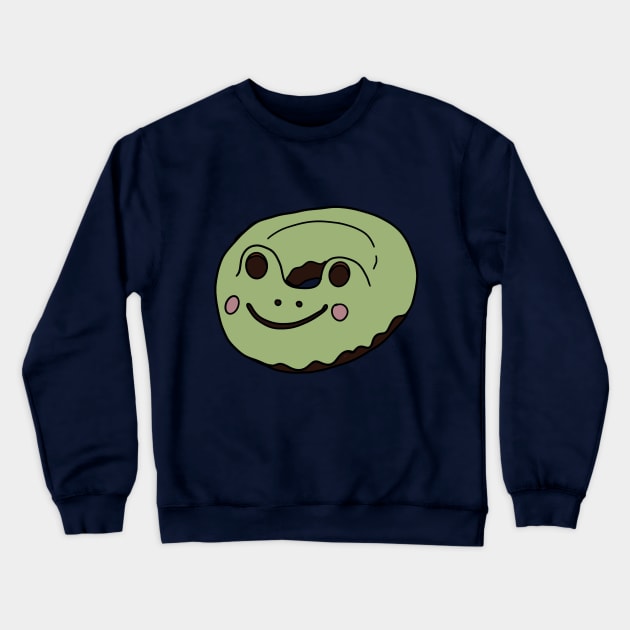 froggy Kawaii Donut Crewneck Sweatshirt by CAFFEIN
